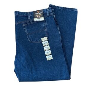 Wrangler Riggs Workwear FR Men's  Blue Relaxed Jeans Flame Resistant 48x30 NWT